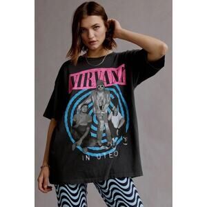 DAYDREAMER NWOT Nirvana In Utero Photo Merch Tee Oversized Small Black